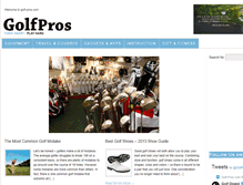 Tablet Screenshot of golf-pros.com